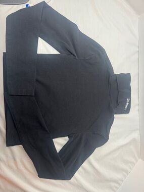 Black Cropped Iets Frans Turtleneck Shirt size S